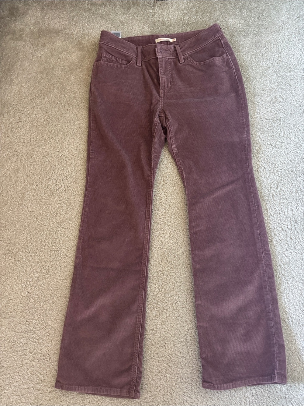 Levi's Women's Boot-Cut Corduroy Jeans in Wine